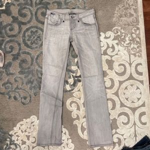 Armani Exchange light grey jeans size 0